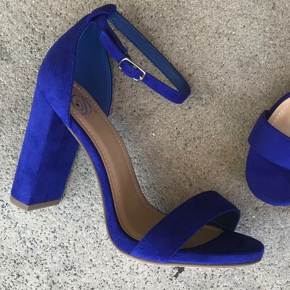 Last 1! Delicious VIOLET PURPLE ankle strap HEEL - Picture 5 of 6